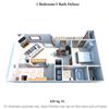 1 Bedroom, 1 Bath Deluxe